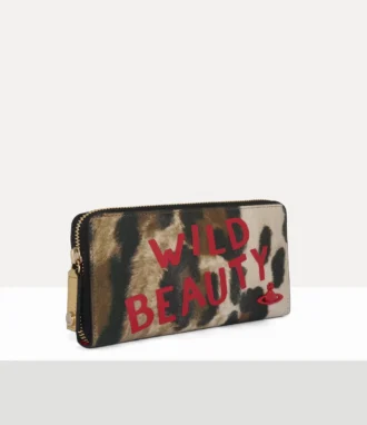 Cartera larga con cremallera