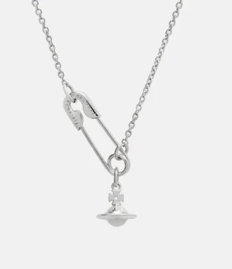 Collar con colgante de imperdible