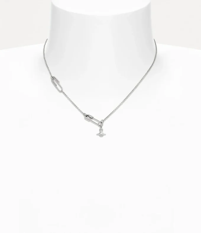 Collar con colgante de imperdible Collar con colgante de imperdible