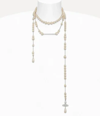 Collar de perlas rotas