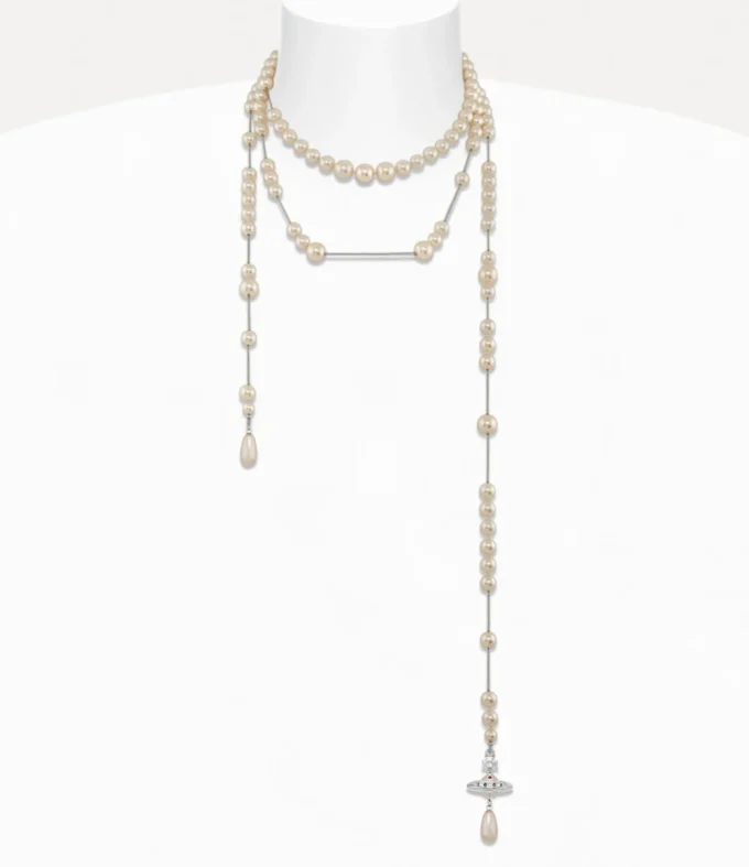 Collar de perlas rotas