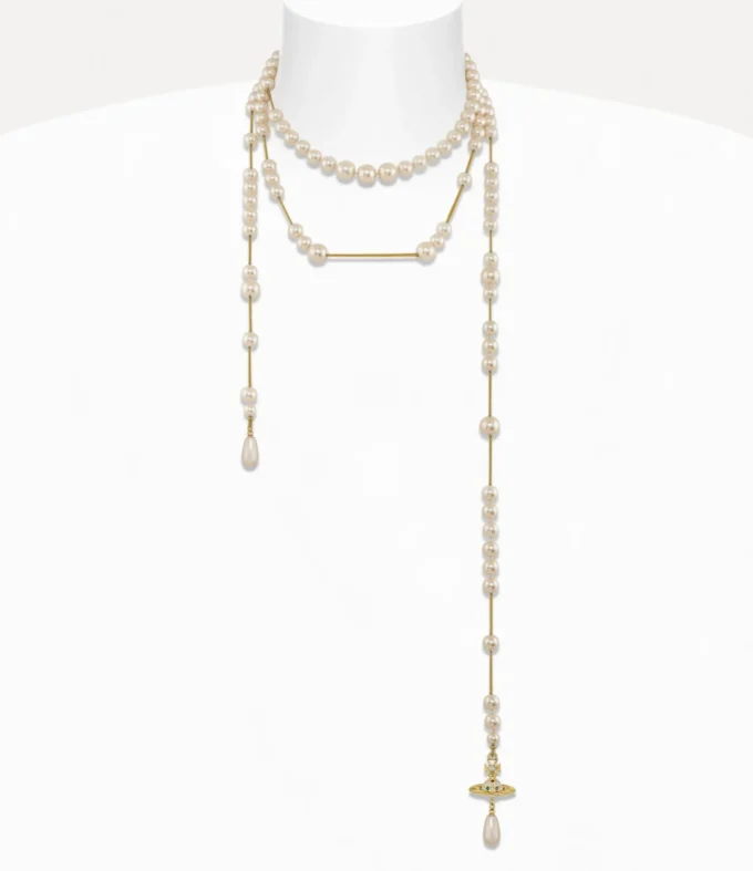 Collar de perlas rotas