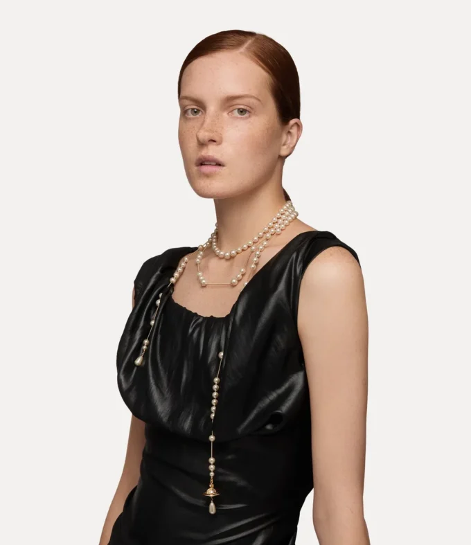 Collar de perlas rotas
