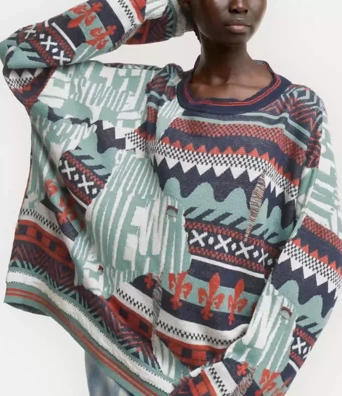 Jersey Broken Fair Isle Jersey Broken Fair Isle