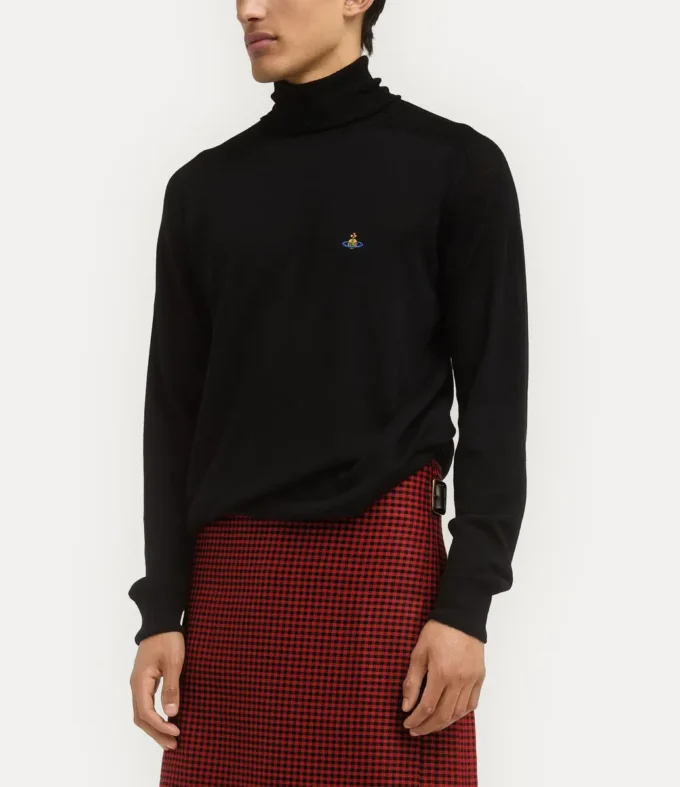 Jersey de cuello alto Fisherman Jersey de cuello alto Fisherman