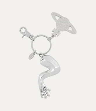 Llavero con charm de pata de rana Llavero con charm de pata de rana
