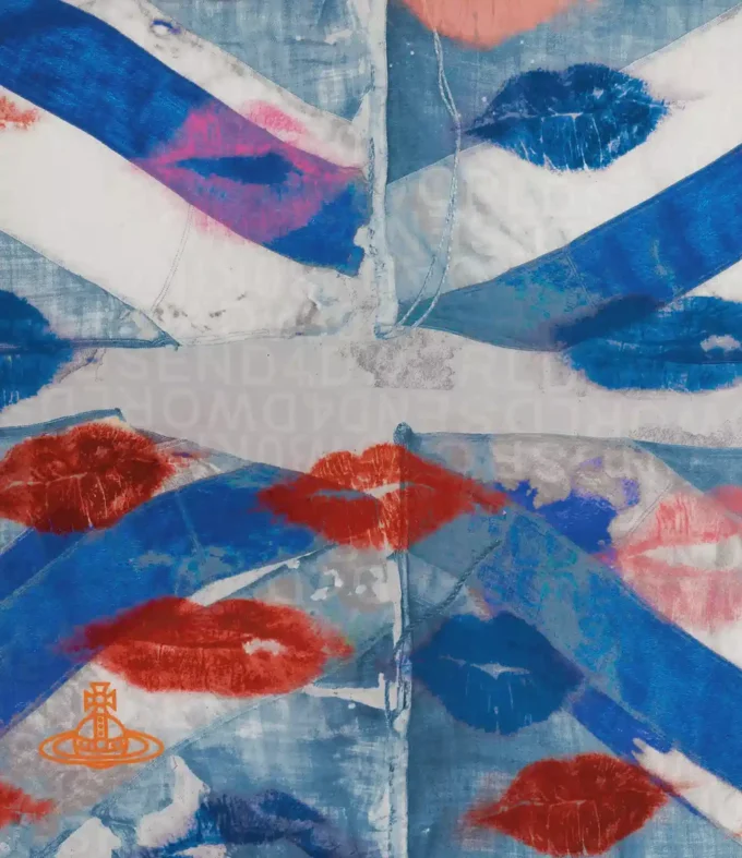 Pañuelo cuadrado Union Jack Kiss Pañuelo cuadrado Union Jack Kiss