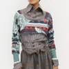 Top corto Broken Fair Isle Top corto Broken Fair Isle