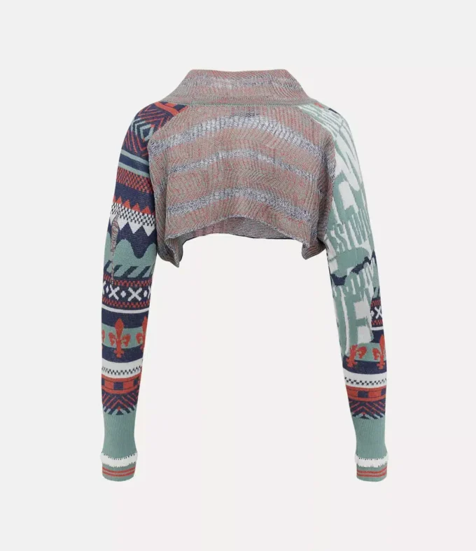 Top corto Broken Fair Isle Top corto Broken Fair Isle